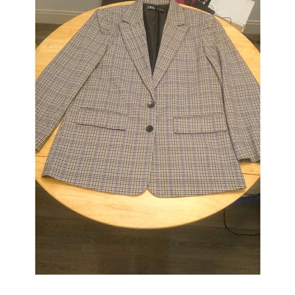 ✨HP✨Zara Chequered Blazer - Picture 8 of 12